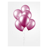 Globos perla rosa dura 30 cm, 10st. - afbeelding 3
