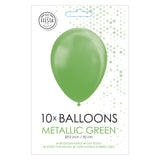 Globos ballonnen metallic green 30cm, 10st. - afbeelding 2
