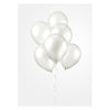 Globos Ballonnen Pearl Wit 30cm, 10st.