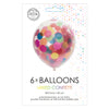 Confetti balloons paper confetti mix 30 cm, 6st.