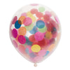 Confetti balloons paper confetti mix 30 cm, 6st.