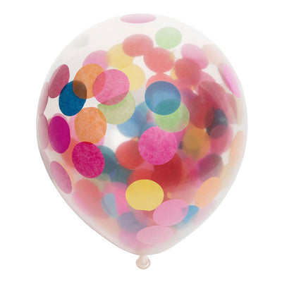 Confetti balloons paper confetti mix 30 cm, 6st.