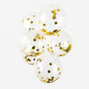 Confeti globos papel confeti oro metálico 30 cm, 6st.
