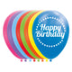 Balloons Happy Birthday Mix Colors 30cm, 8st.