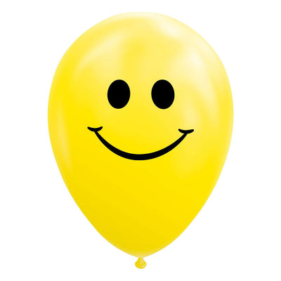 Los globos sonreen amarillo 30 cm, 8st.
