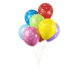 Balloons Stars Mix Colors 30 cm, 8st. - afbeelding 3