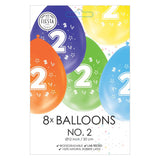 Balloons 2-sided printed figure 2, 8st. - afbeelding 2