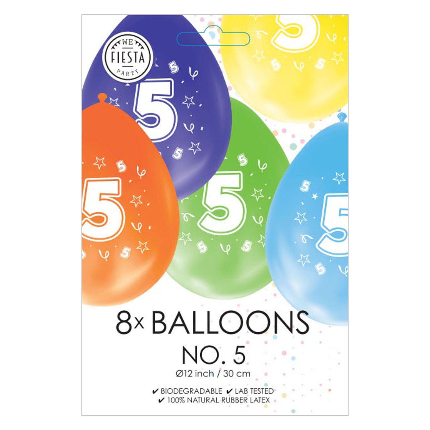 Globos 2 caras Impresos Figura 5, 8pcs.