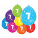 Globos de 2 lados impresos número 7, 8º.