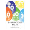 Palloncini stampati a 2 lati Figura 10, 8st.