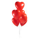 Globos Heart Globos Red 30cm, 6st.