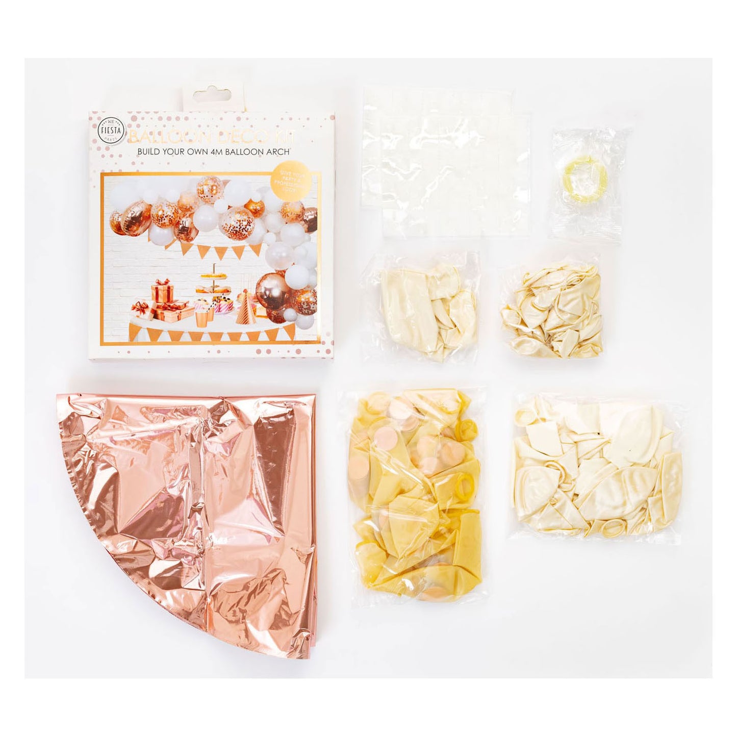 Palloncini set rosa d'oro