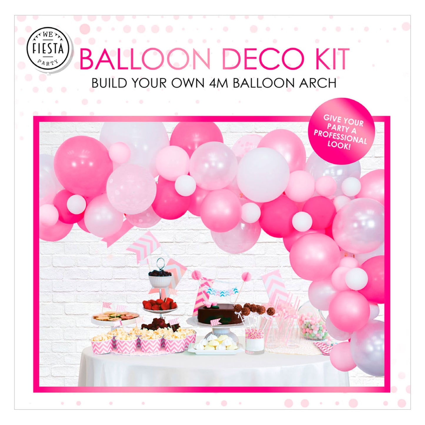 Palloncini set di boog rosa