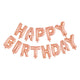 Folieballon Text Happy Birthday Rose Gold