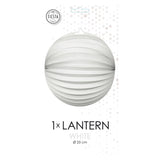 Globos papieren lantaarn rond wit, 25cm - afbeelding 2