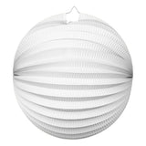 Globos papieren lantaarn rond wit, 25cm - afbeelding 1