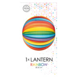 Globos papieren lantaarn rond regenboog, 25cm - afbeelding 2