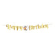 Globos linea bandiera cavalli buon compleanno - 2m