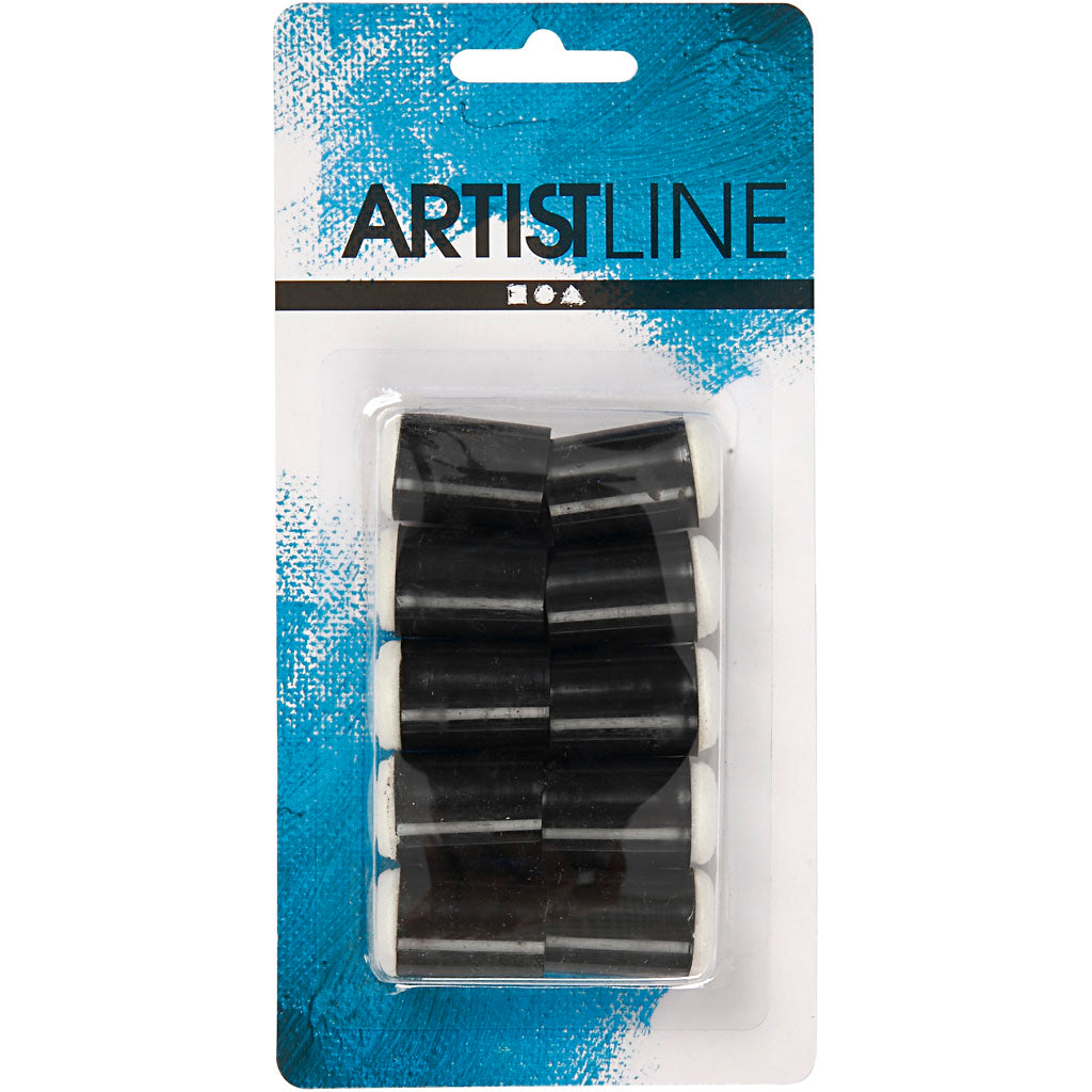 Sponge sticks, h: 28 mm, d 20 mm, 10 pieces, 1 box