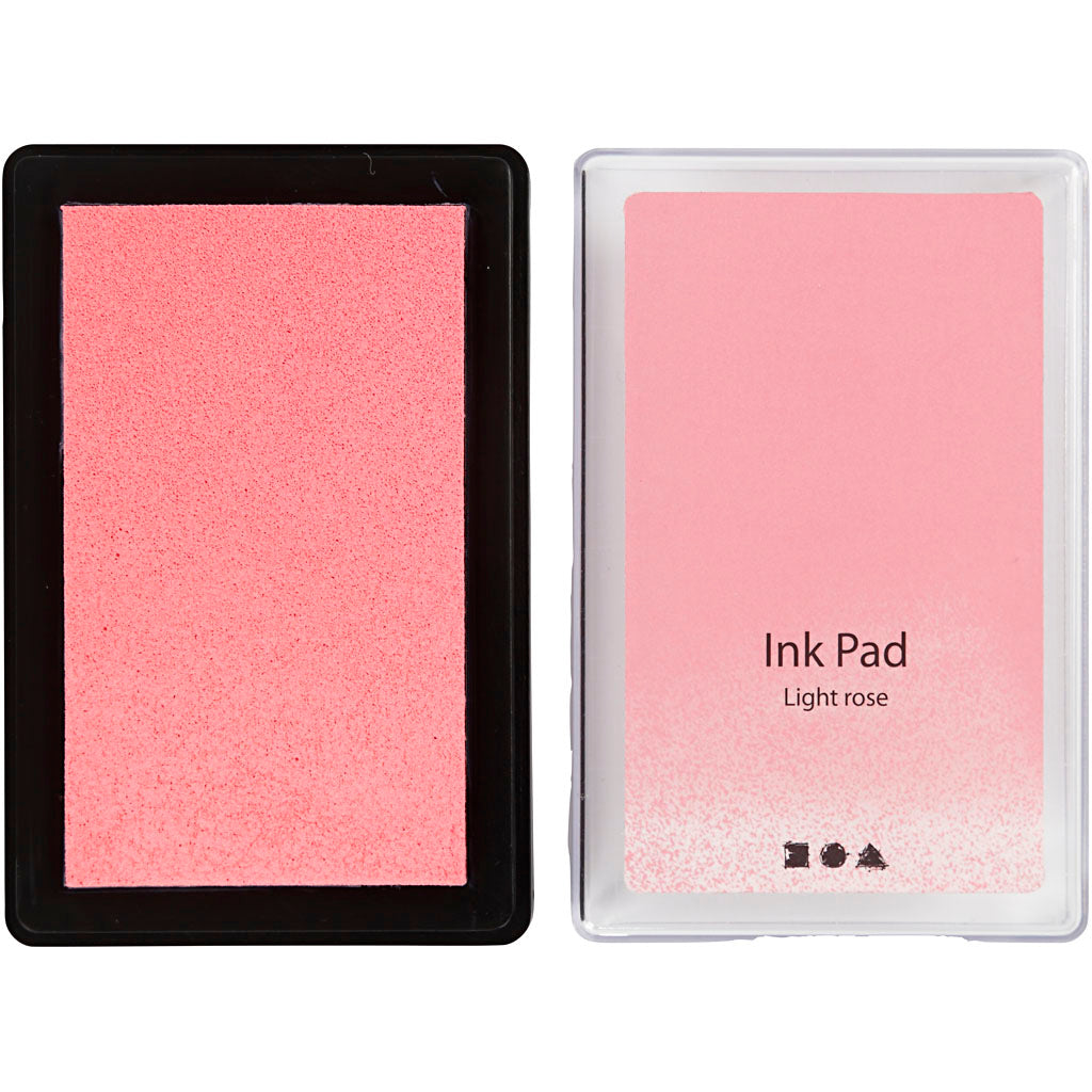 Creativ company stamp ink, h: 2 cm, size 9x6 cm, light pink, 1 piece