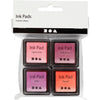 Creativ company stempelinkt roze tinten, 4st.