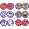 Sellos de espuma Creativ Company, animales, d 7,5 cm, grosor 2,5 cm, 6 piezas 1 caja