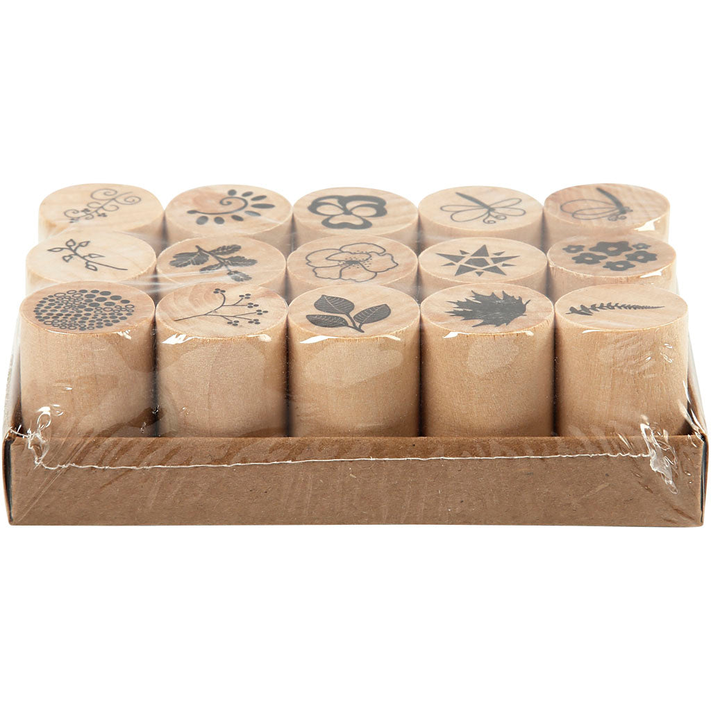 Creative Company Deco Art Stams Flowers and Foglie, 15dlg.