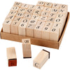 Creativ Company Stamps, AFM 13x13 mm, aprox. 8 mm, 42 Div 1 set
