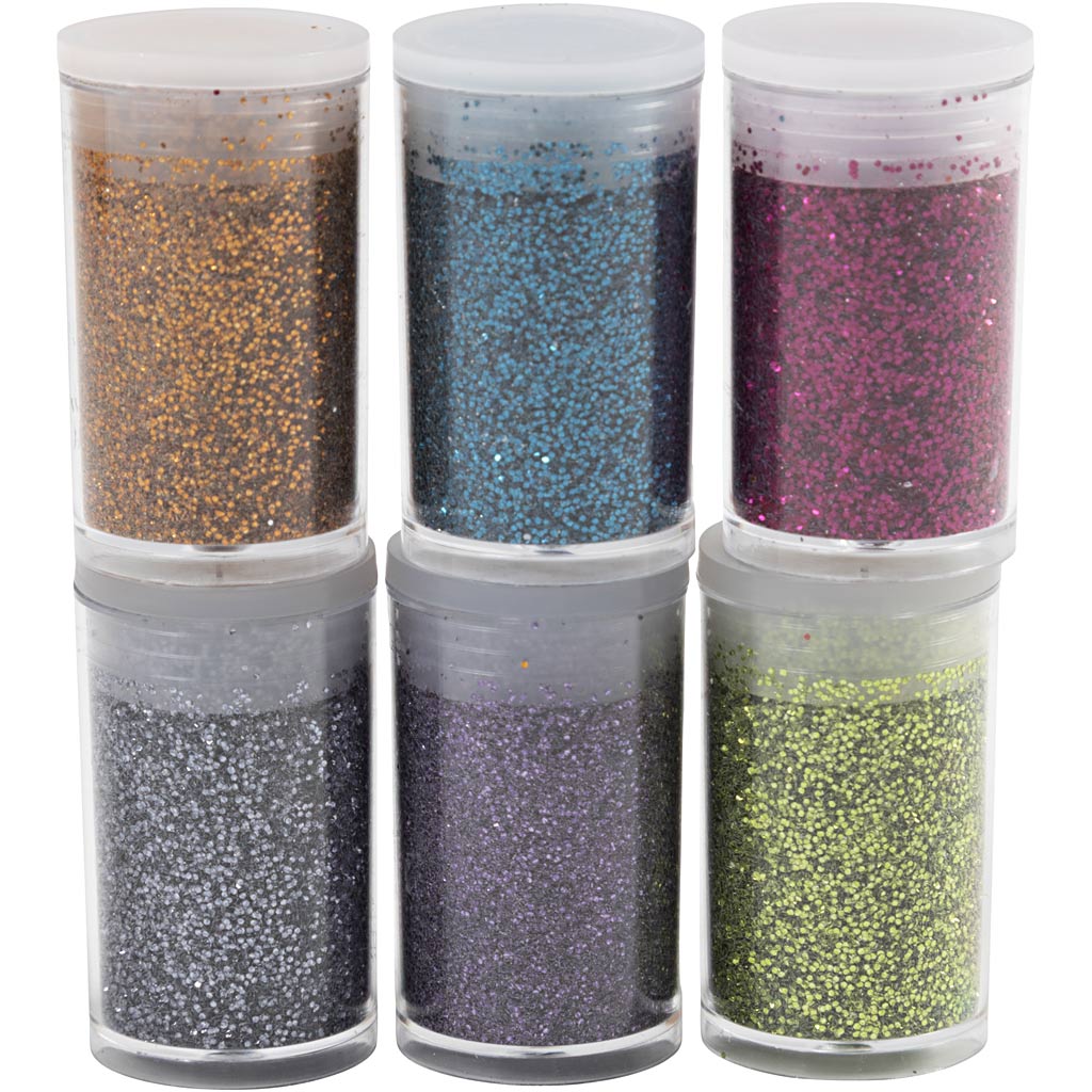 Creativ empresa bio destellos, varios colores, 6x7 ml 1 caja