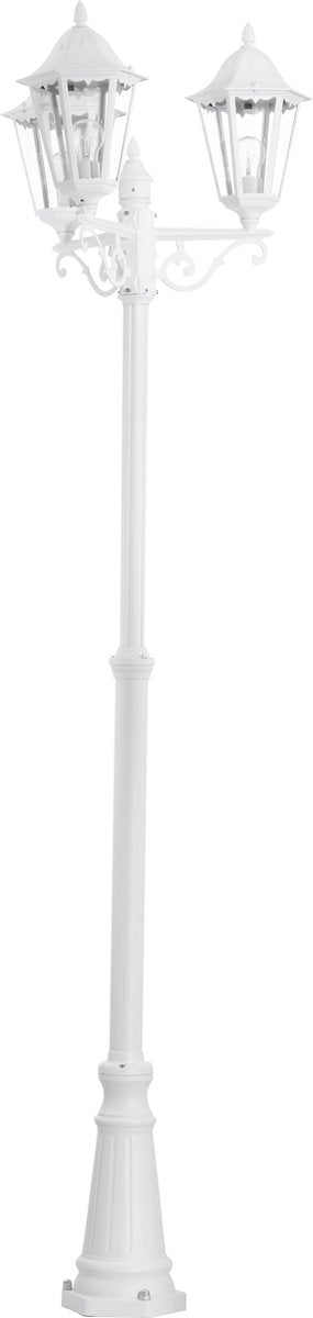 Eglo navedo - outdoor lighting - garden pole - 3 lights - white - clear