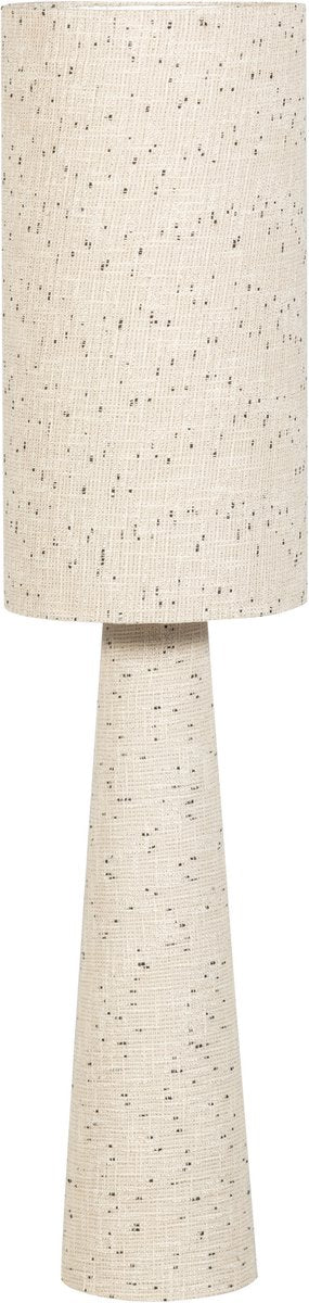 Woood loft vloerlamp - metaal bouclé - naturel met stippen 130xø30 cm