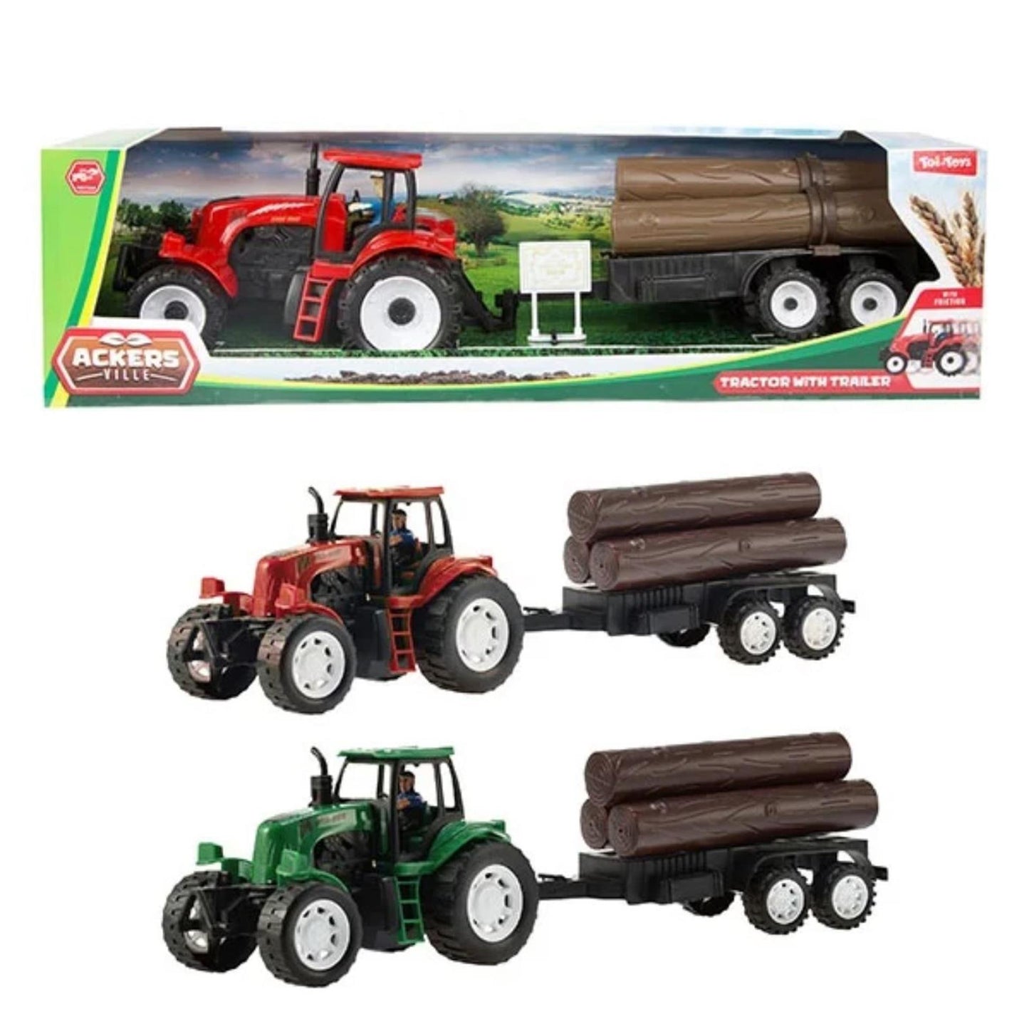 Toi-toys toi toys tractor con remolque 44cm