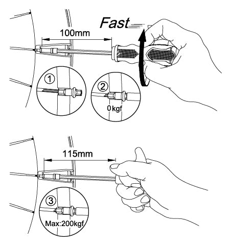 Key del capezzolo Spaak IceEtoolz 12d5 per capezzoli da 3,6 mm (quadrati)
