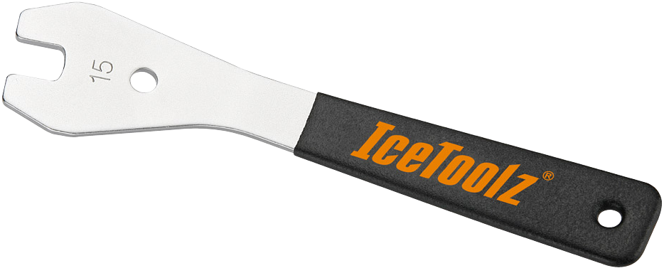 Clave de pedal de Icetoolz 33F5 15 mm con mango