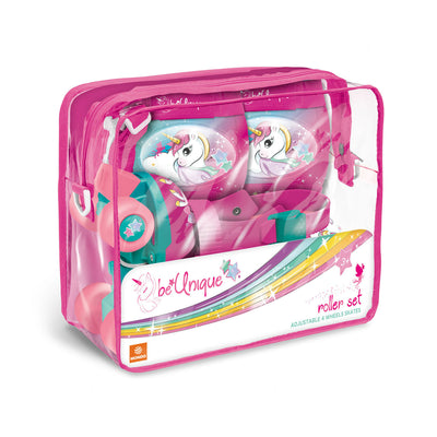 Mondo Unicorn roller skates with protective set, MT 22-29