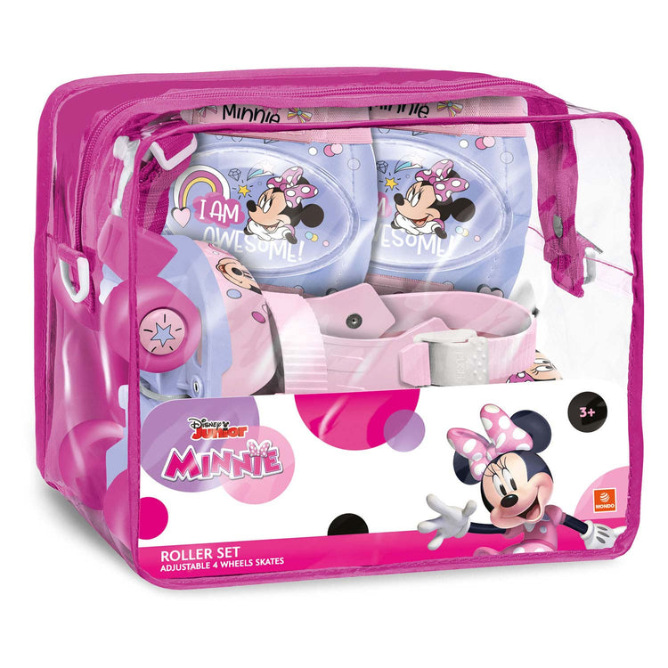 Mondo Minnie Roller Skating con set protector