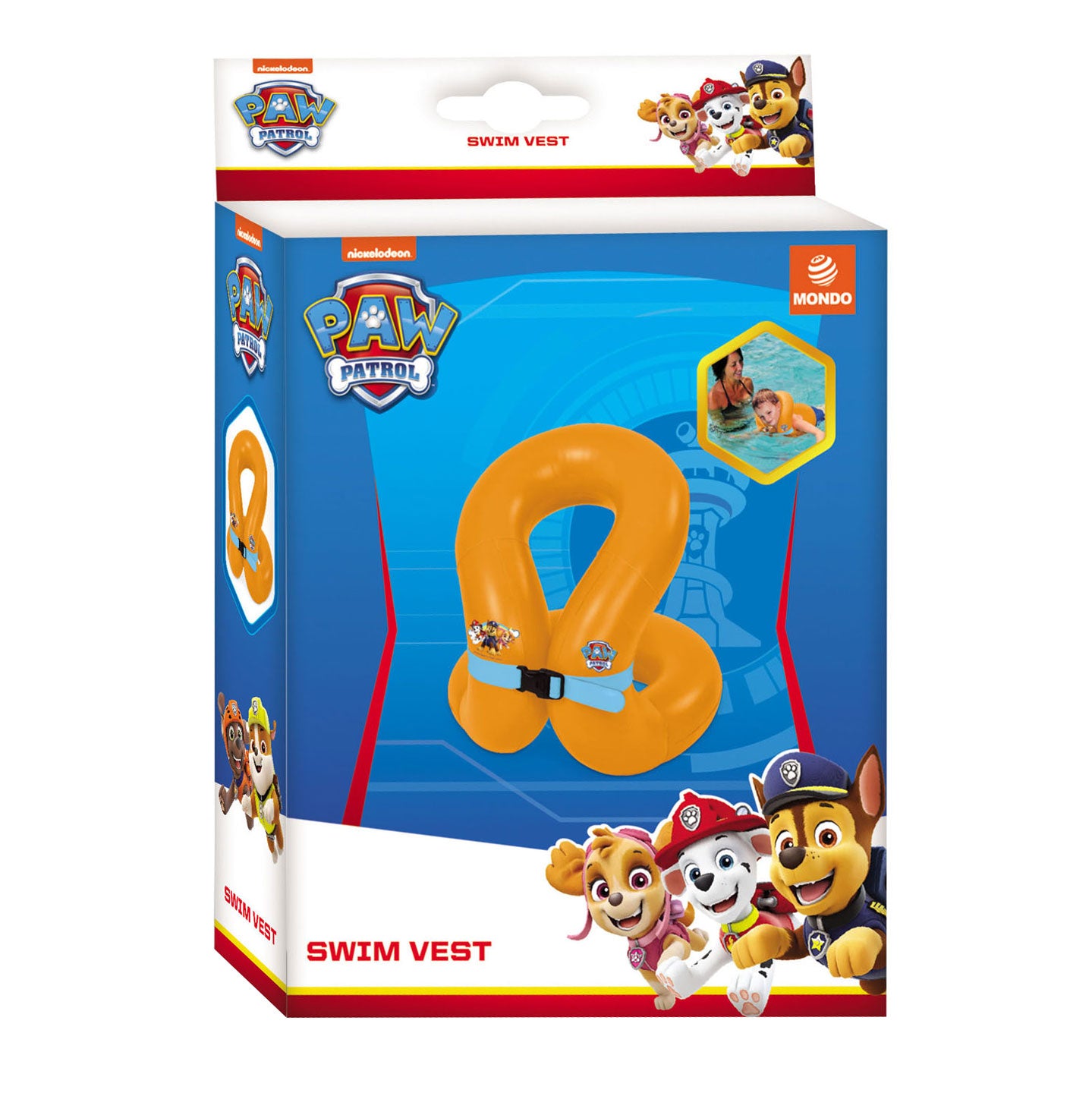 Mondo Swimming gilet Paw Patrol, 2-4 anni