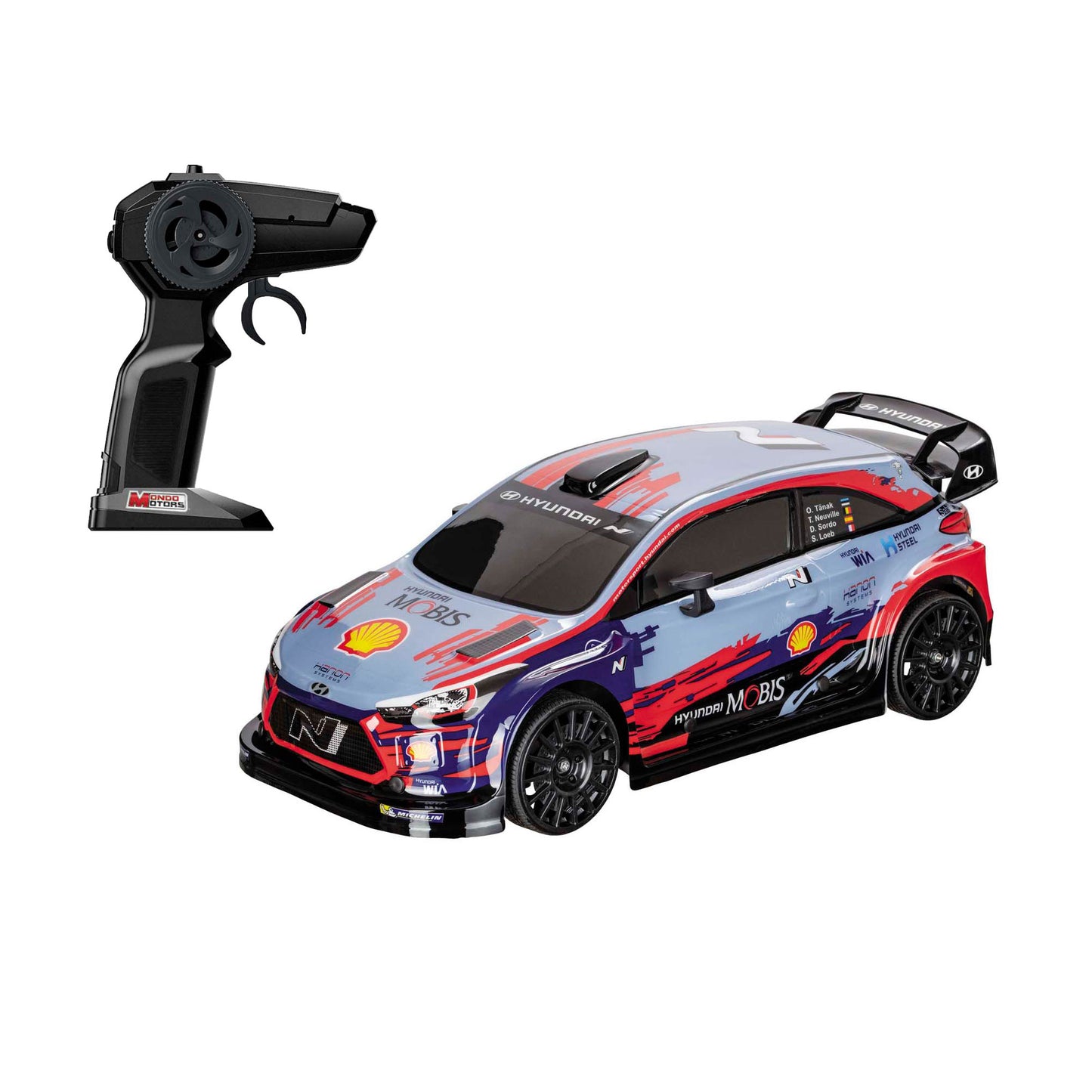 Mondo motors rc bestuurbare auto hyundai i20 wrc 23, schaal 1:10