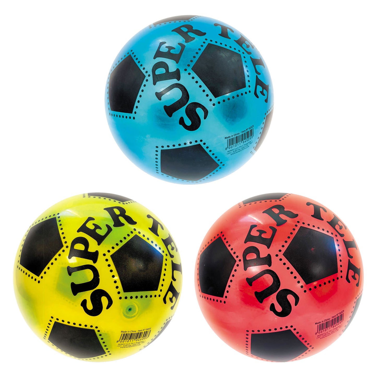 Balón de fútbol Mondo de color transparente - 22cm