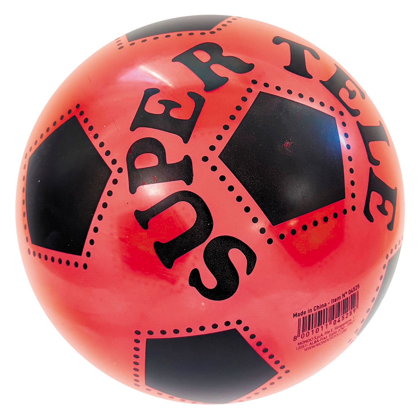 Balón de fútbol Mondo de color transparente - 22cm