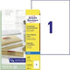 Etichette inkjet avery j8567-25 210 x 297 mm trasparenti riadesive
