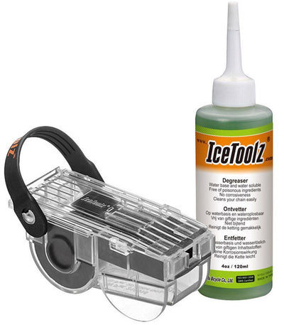 Kettingreiniger met ontvetter (120ml) IceToolz 240C212 (set)