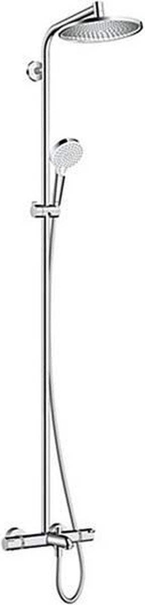 Hansgrohe crometta s - showerpipe - ahorro de agua ecosmart - 240 mm - 1 función de chorro - cromo - con termostato