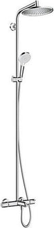 Hansgrohe crometta s - showerpipe - ahorro de agua ecosmart - 240 mm - 1 función de chorro - cromo - con termostato