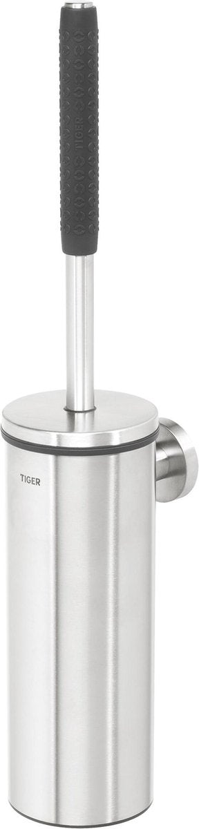 Scopino per WC Tiger Boston Comfort Safety con supporto - acciaio inossidabile spazzolato