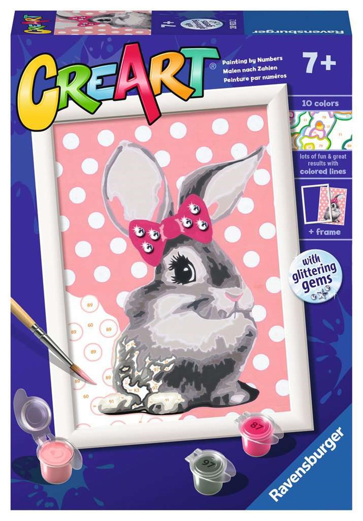 Ravensburger Pintura de Ciente por Número Conejo con brillo