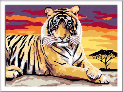 Ravensburger Pintura Creart en Number Majestue Tiger
