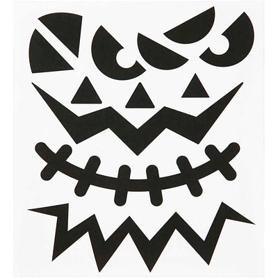 Pegatinas de empresa Creativ, halloween - caras grandes, hoja 15x16,5 cm, 1 hoja