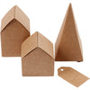 Set di cartone di case e alberi