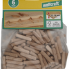 Tacos de madera ranurados Wolfcraft | buche | ø6x30mm | 200 piezas - 2905000